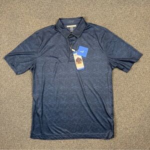 Greg Norman Men's Blue Polo Shirt